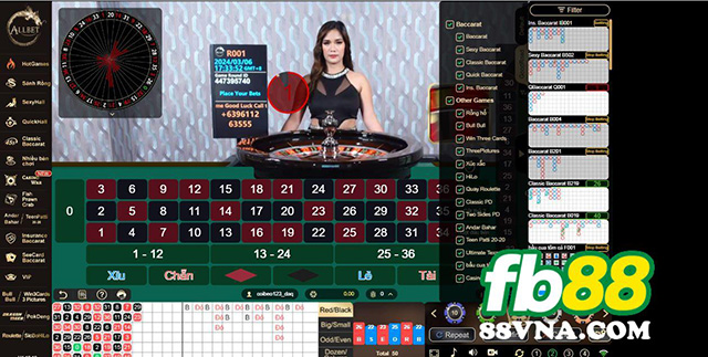 Giới thiệu đôi nét về game Roulette tại nhà cái FB88